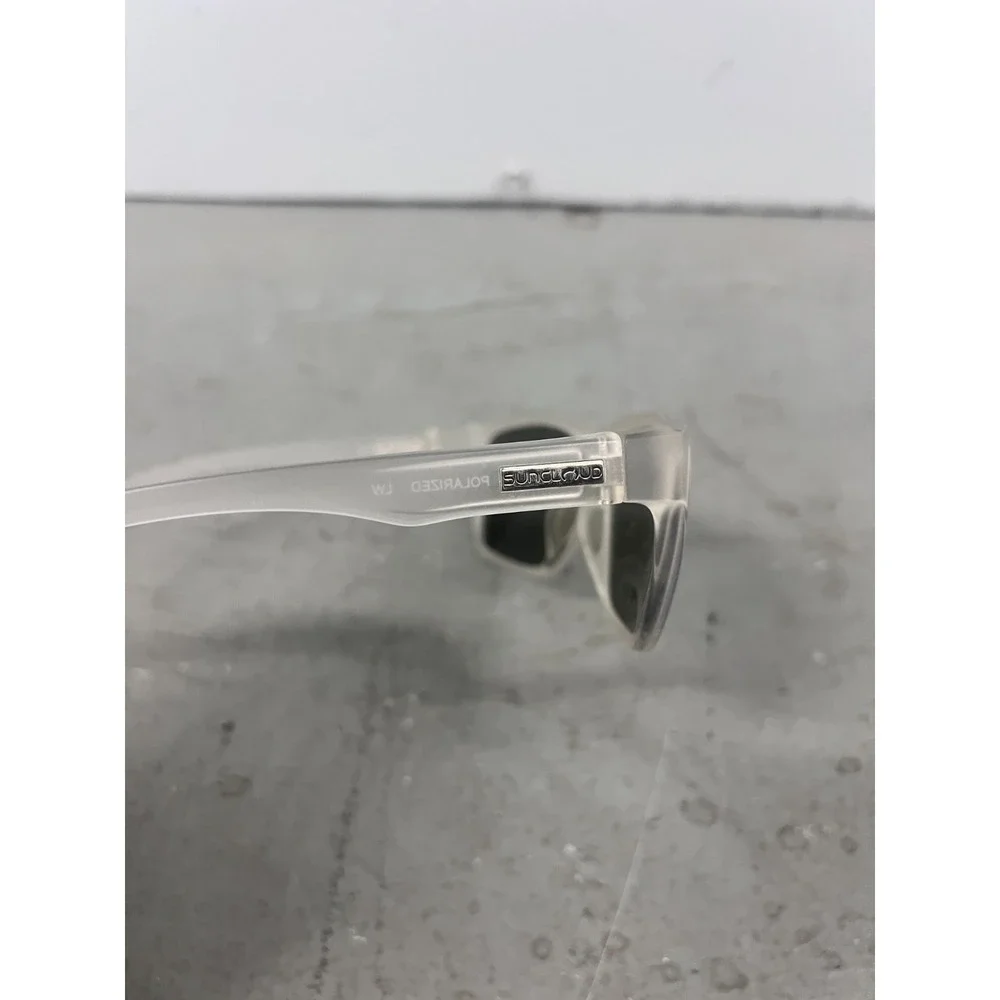 Suncloud Rambler Polarized Sunglasses Mens Matte Crystal with Blue Mirror Lens